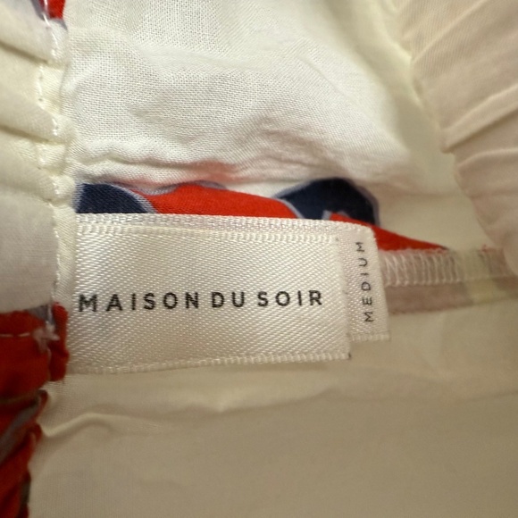 Maison du Soir Lounge Pajama Pants Floral Print Size Medium - Picture 2 of 3